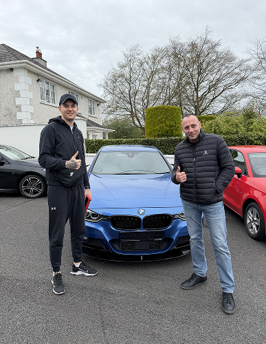 Happy mntvls auto customer with their inspected car