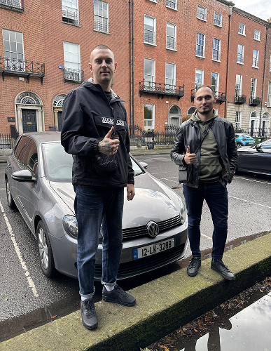Happy mntvls auto customer with their inspected car