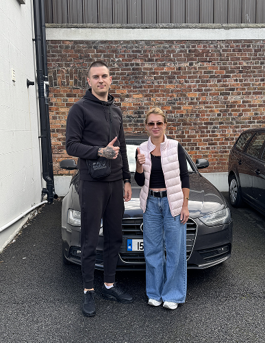 Happy mntvls auto customer with their inspected car